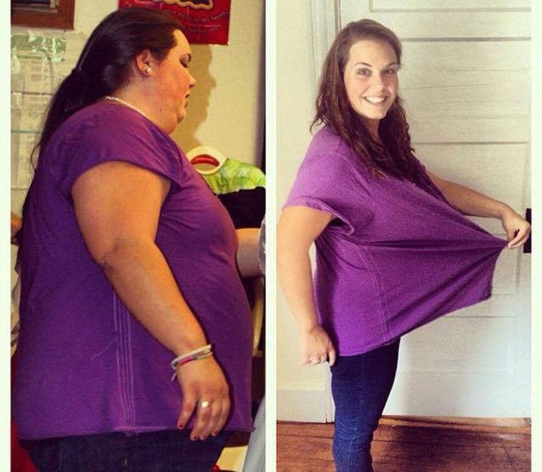 a mom's weight loss before and after pic
