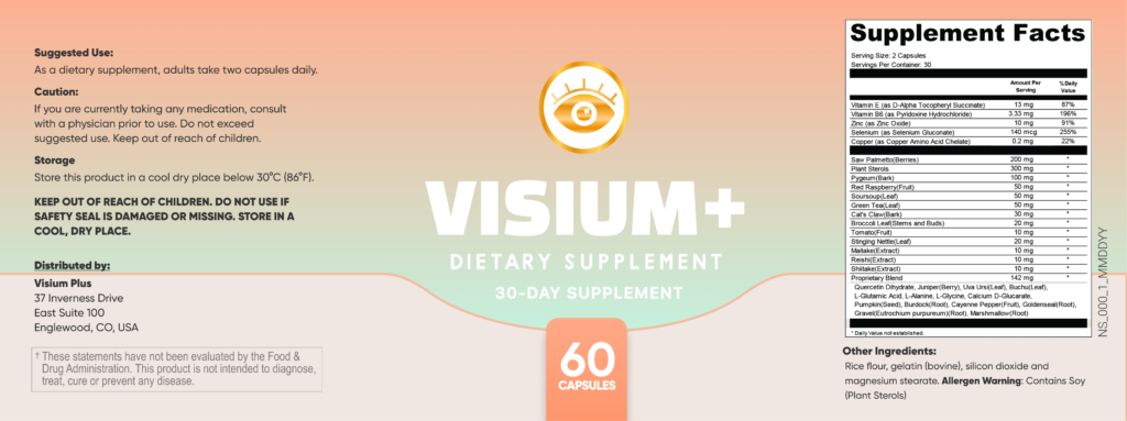 Visium plus supplement ingredients